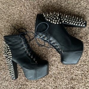 Black Jeffrey Campbell Spike Litas